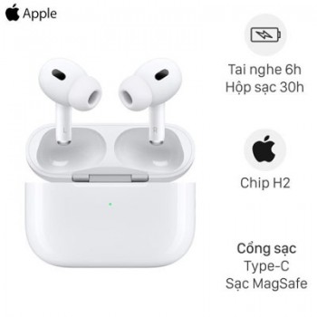 Tai nghe Bluetooth AirPods Pro Gen 2 MagSafe Charge (USB-C) Apple MTJV3