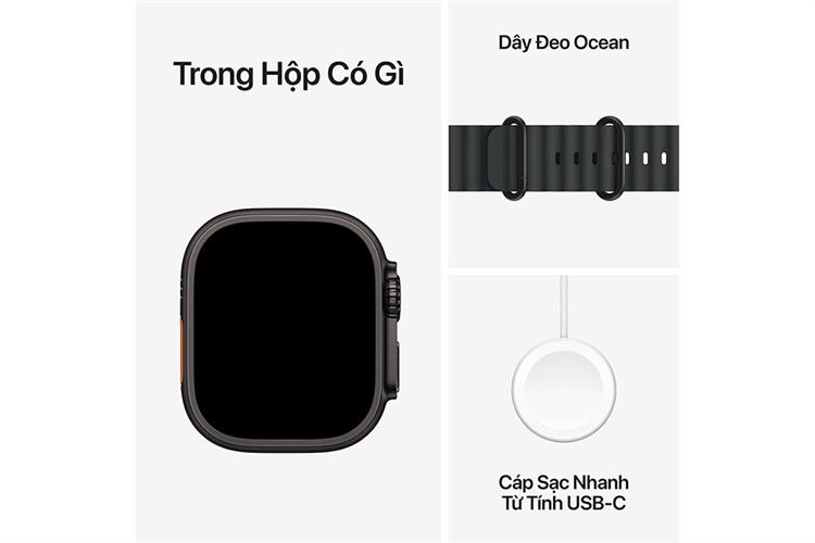 Apple What Ultra 3 GPS + Cellular 49mm viền Titanium dây Oceon